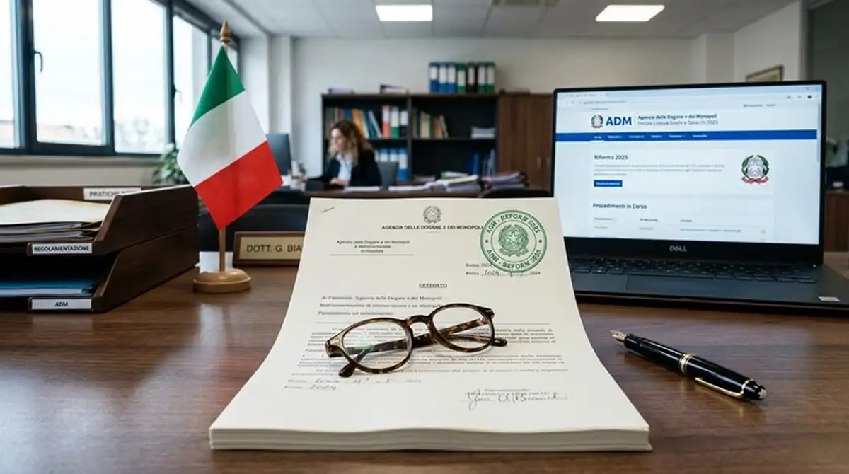 Documento di licenza ADM per la regolamentazione delle scommesse sportive in Italia
