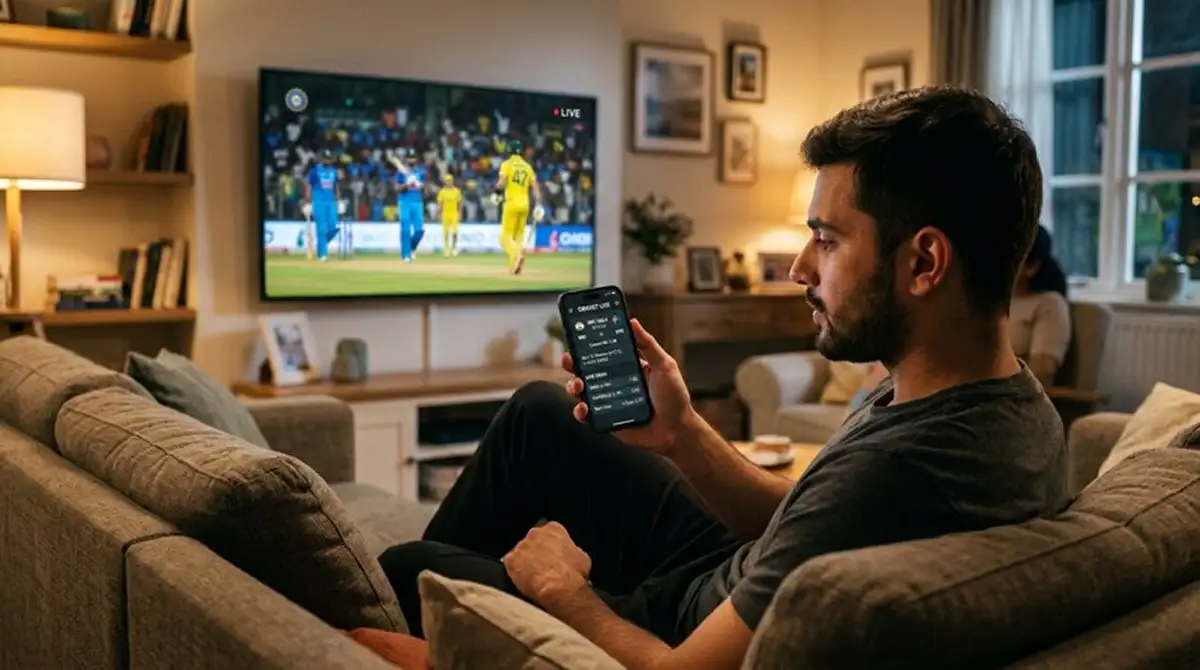 Interfaccia di scommesse cricket su smartphone con quote aggiornate