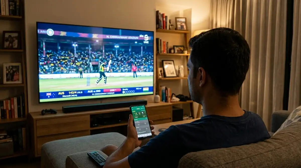 Movimento delle quote live durante una partita di cricket