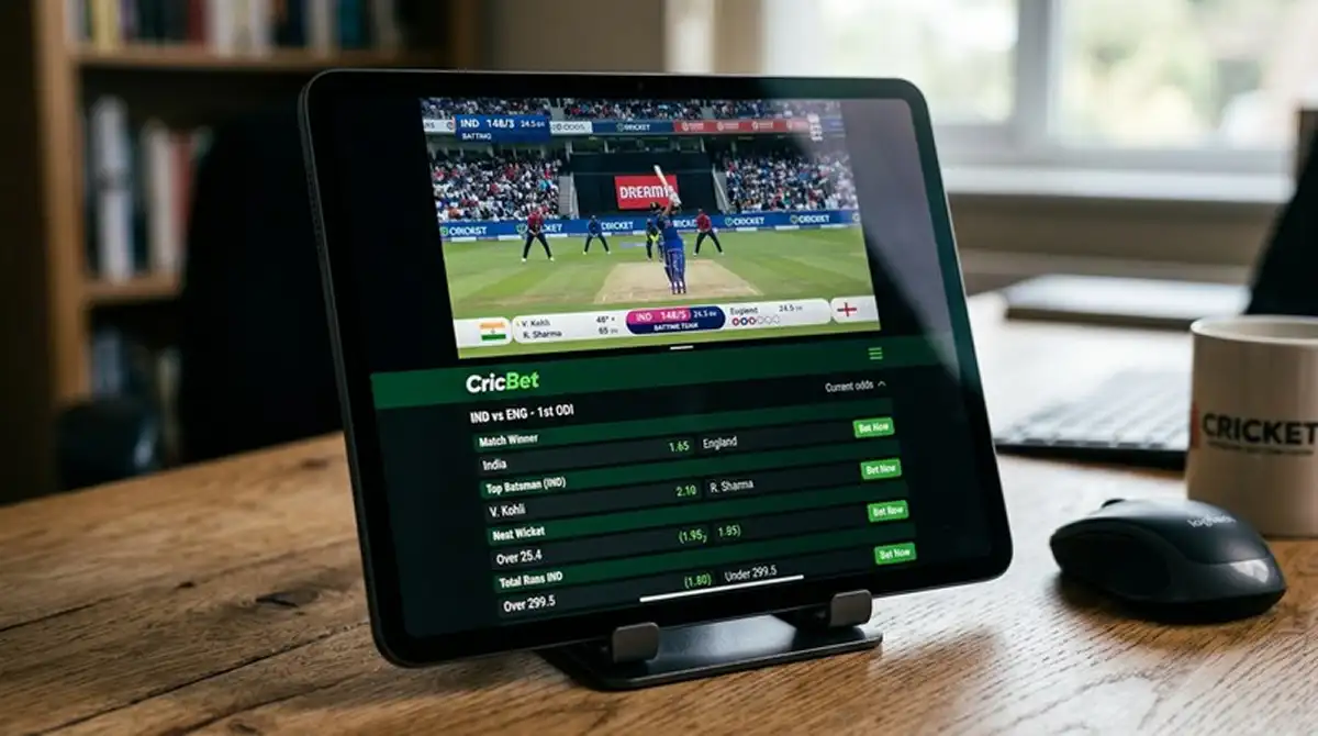 Streaming integrato di un operatore ADM durante una partita di cricket
